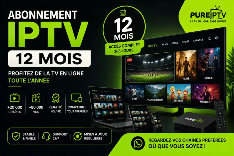 Abonnement IPTV 12 Mois